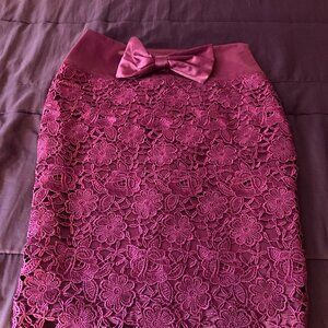 Women's Lace Midi  Skirt